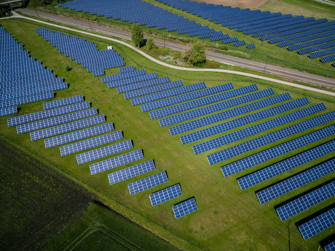 Solar panel farm in US